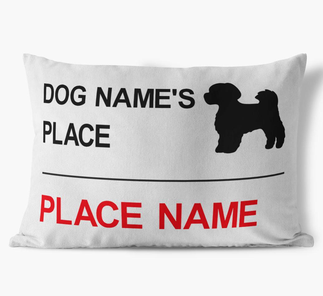 Street Sign: Personalized {breedFullName} Soft Touch Pillow