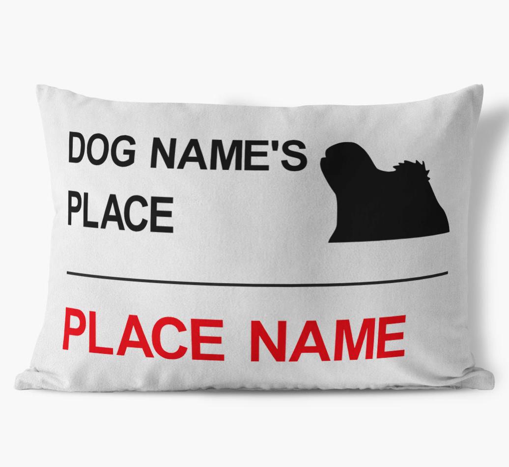 Street Sign: Personalized {breedFullName} Soft Touch Pillow