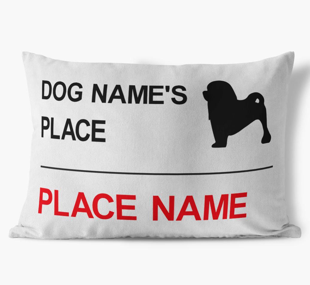 Street Sign: Personalized {breedFullName} Soft Touch Pillow