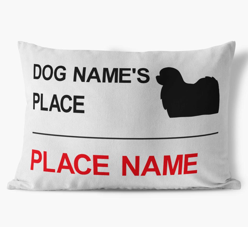 Street Sign: Personalized {breedFullName} Soft Touch Pillow
