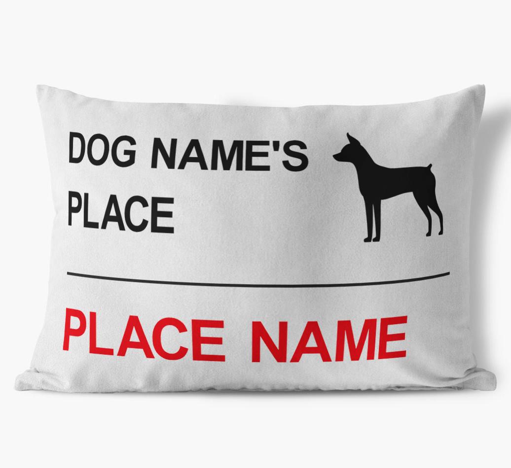 Street Sign: Personalized {breedFullName} Soft Touch Pillow