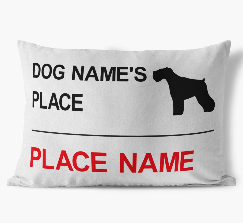 Street Sign: Personalized {breedFullName} Soft Touch Pillow