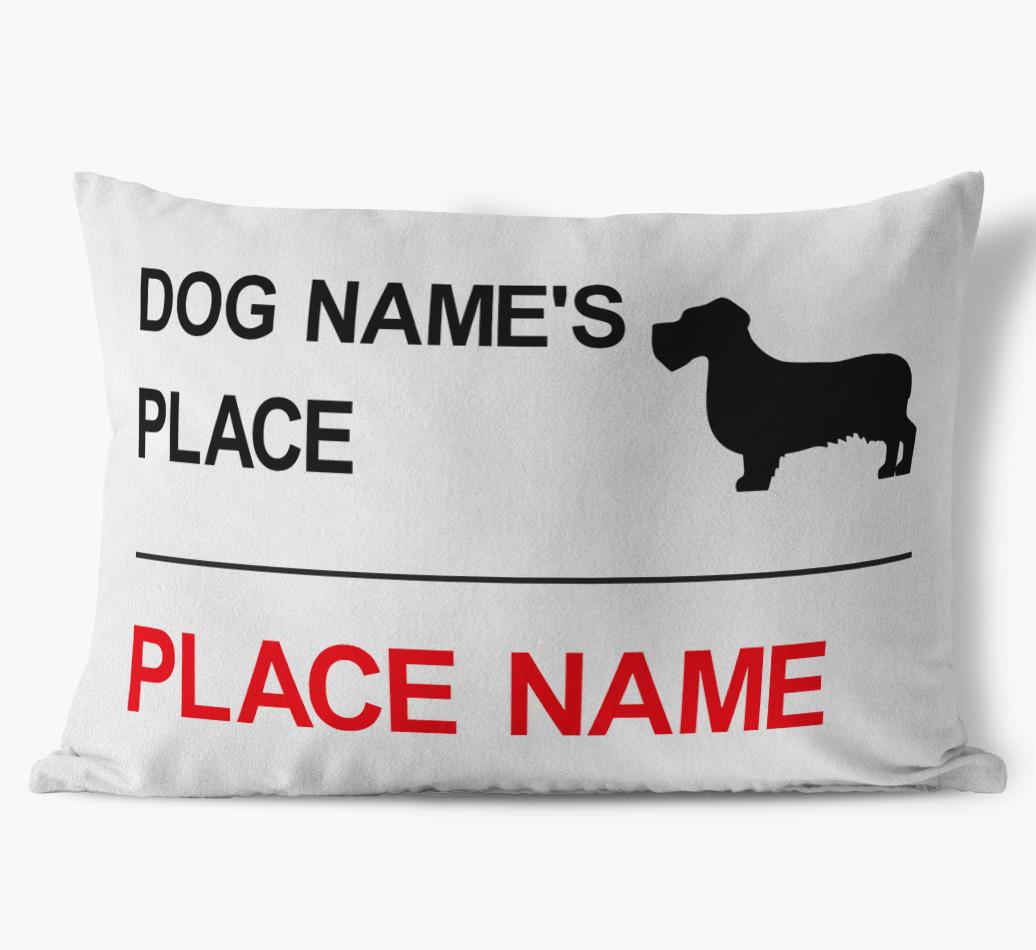 Street Sign: Personalized {breedFullName} Soft Touch Pillow