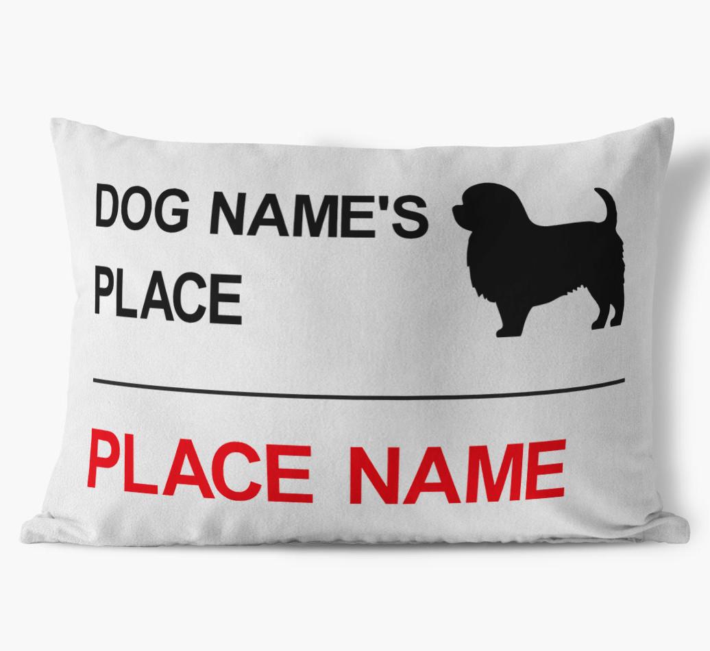 Street Sign: Personalized {breedFullName} Soft Touch Pillow