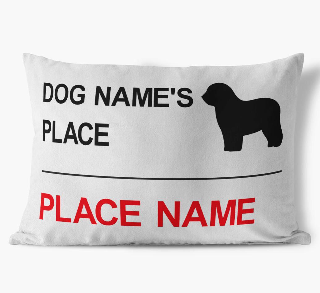 Street Sign: Personalized {breedFullName} Soft Touch Pillow