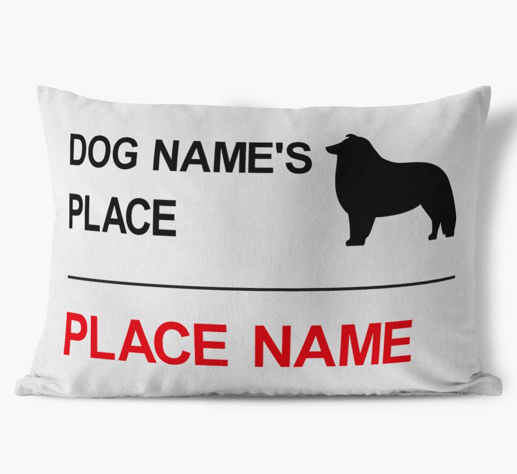 Street Sign: Personalized {breedFullName} Soft Touch Pillow