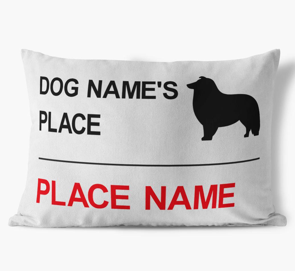 Street Sign: Personalized {breedFullName} Soft Touch Pillow