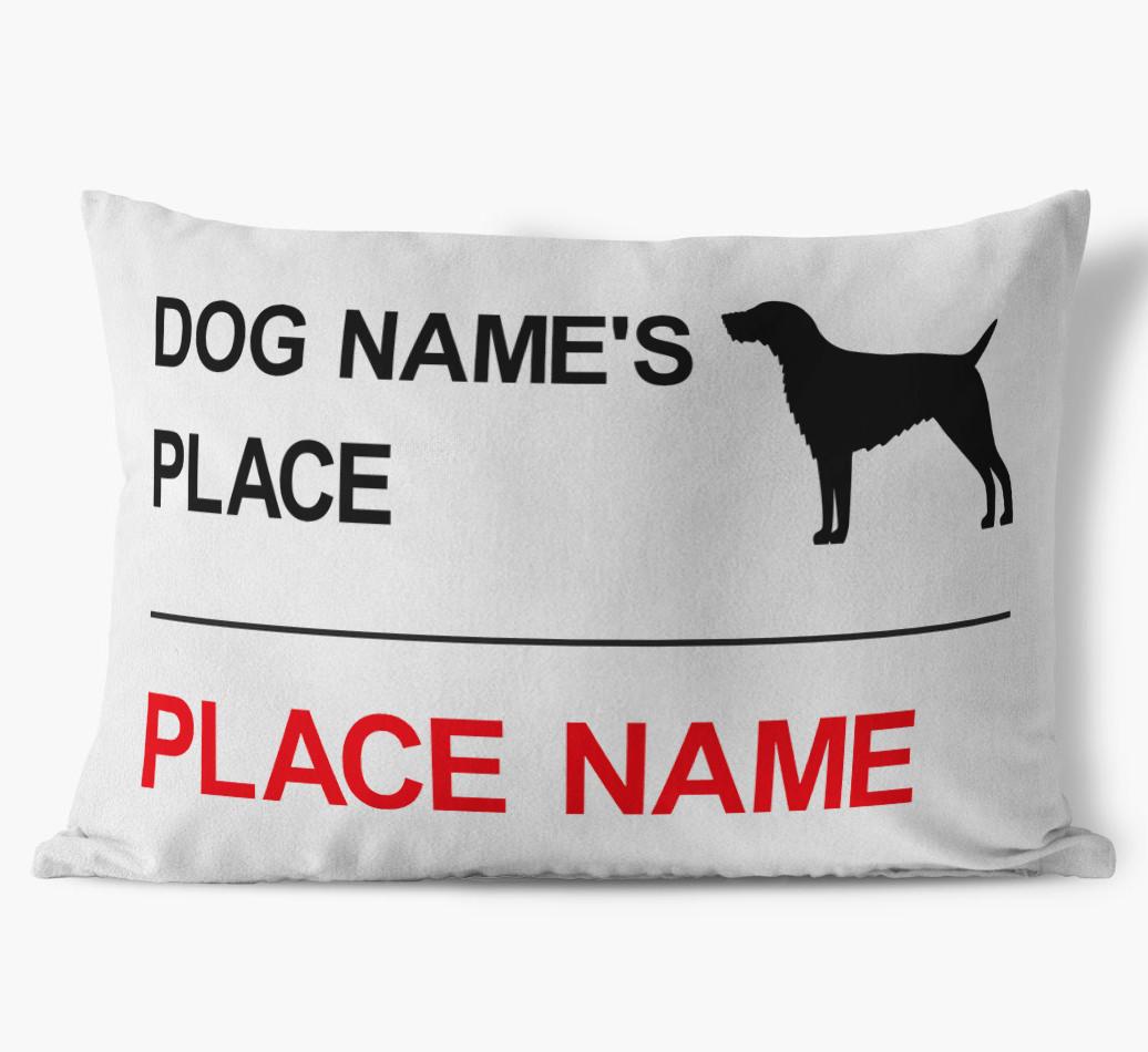 Street Sign: Personalized {breedFullName} Soft Touch Pillow