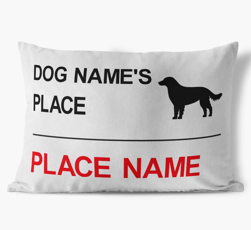 Street Sign: Personalized {breedFullName} Soft Touch Pillow