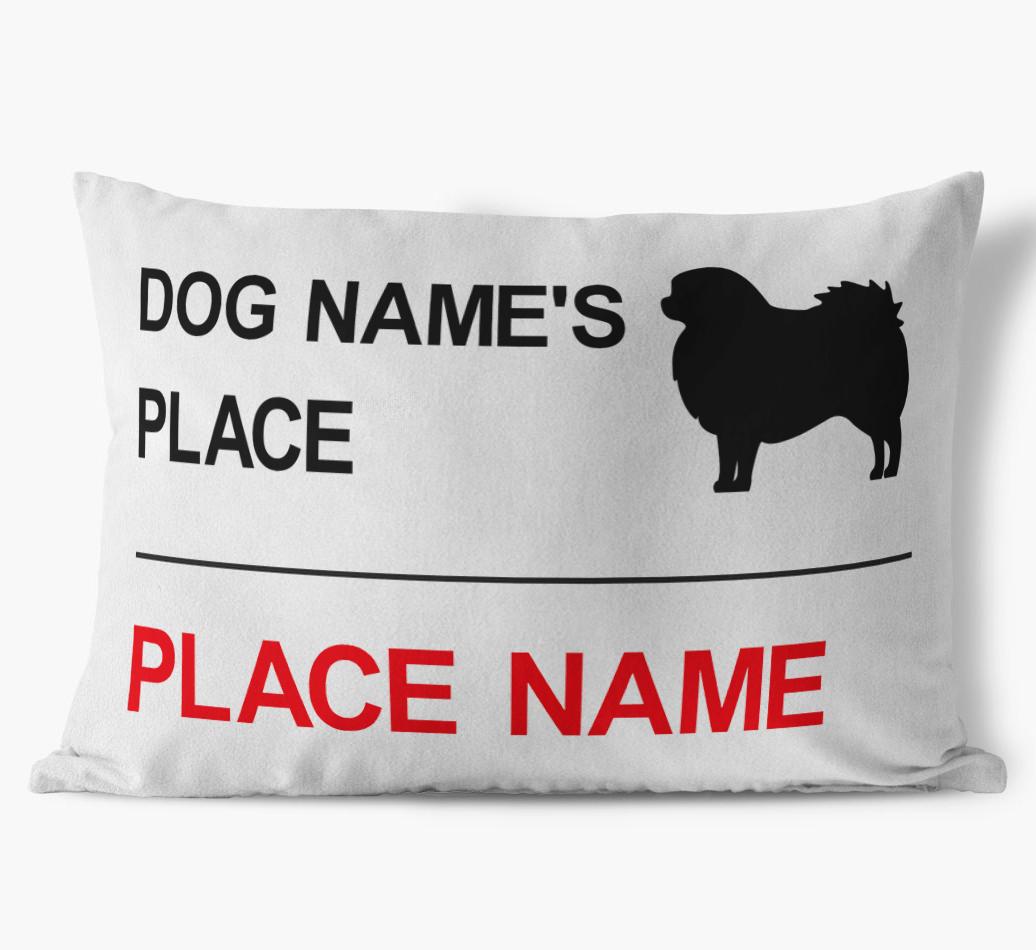 Street Sign: Personalized {breedFullName} Soft Touch Pillow