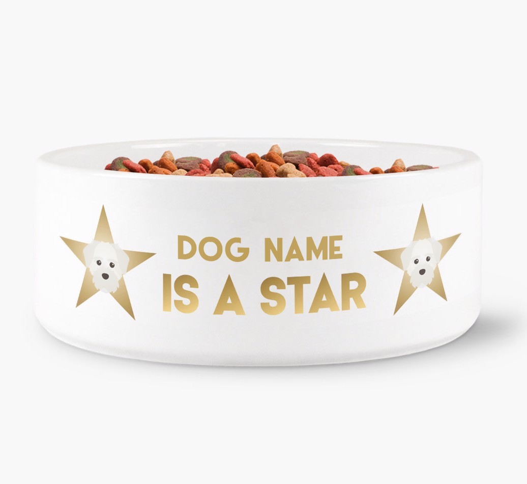 'Dog is a Star' - Personalised Dog Bowl for your {breedFullName}