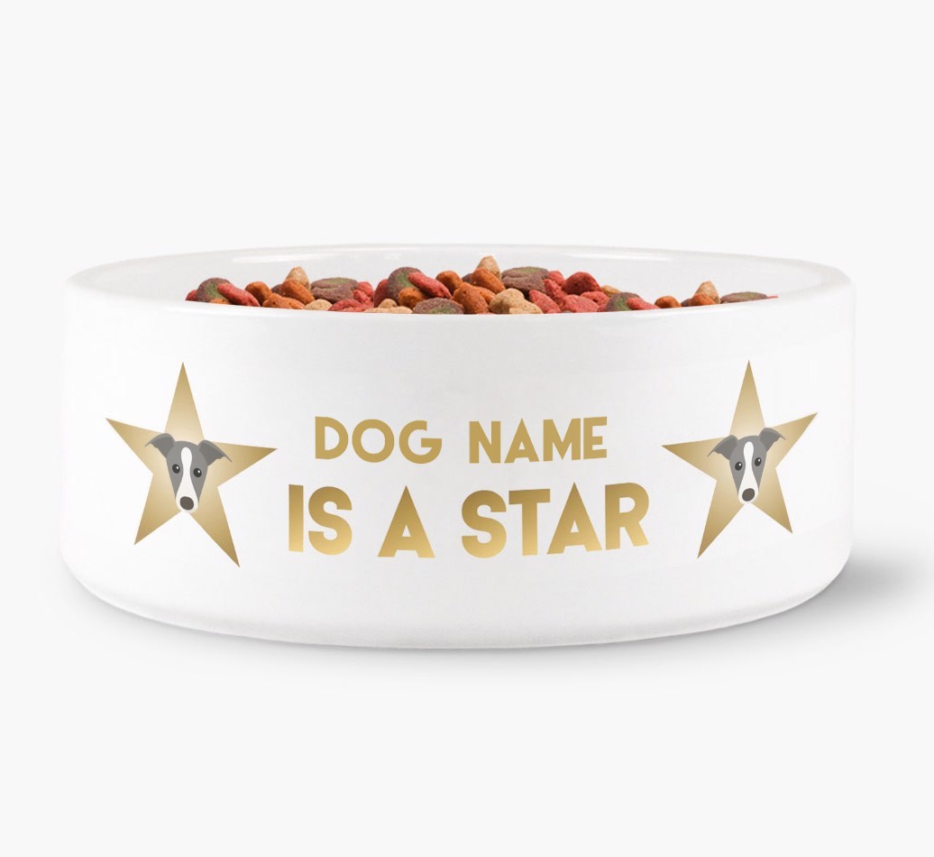 'Dog is a Star' - Personalised Dog Bowl for your {breedFullName}