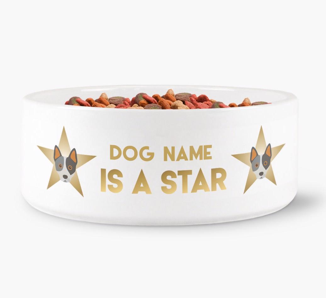 'Dog is a Star' - Personalized Dog Bowl for your {breedFullName}