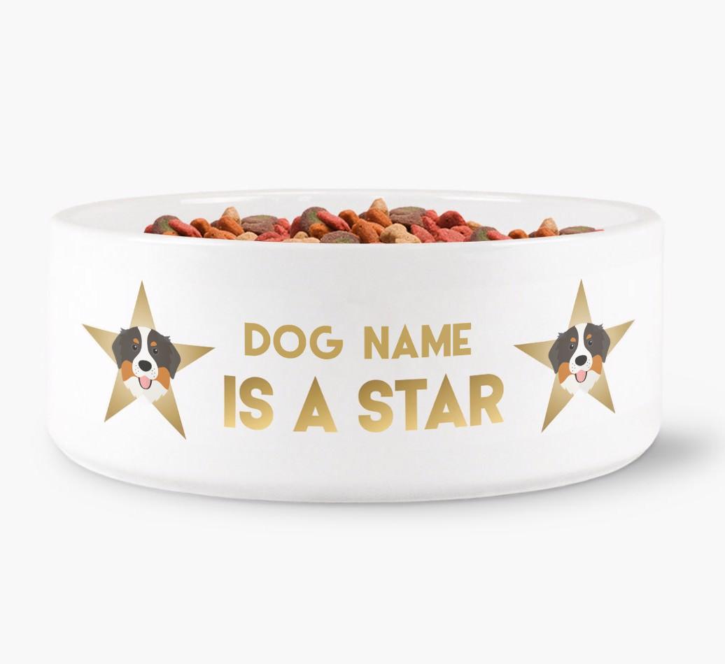 'Dog is a Star' - Personalized Dog Bowl for your {breedFullName}
