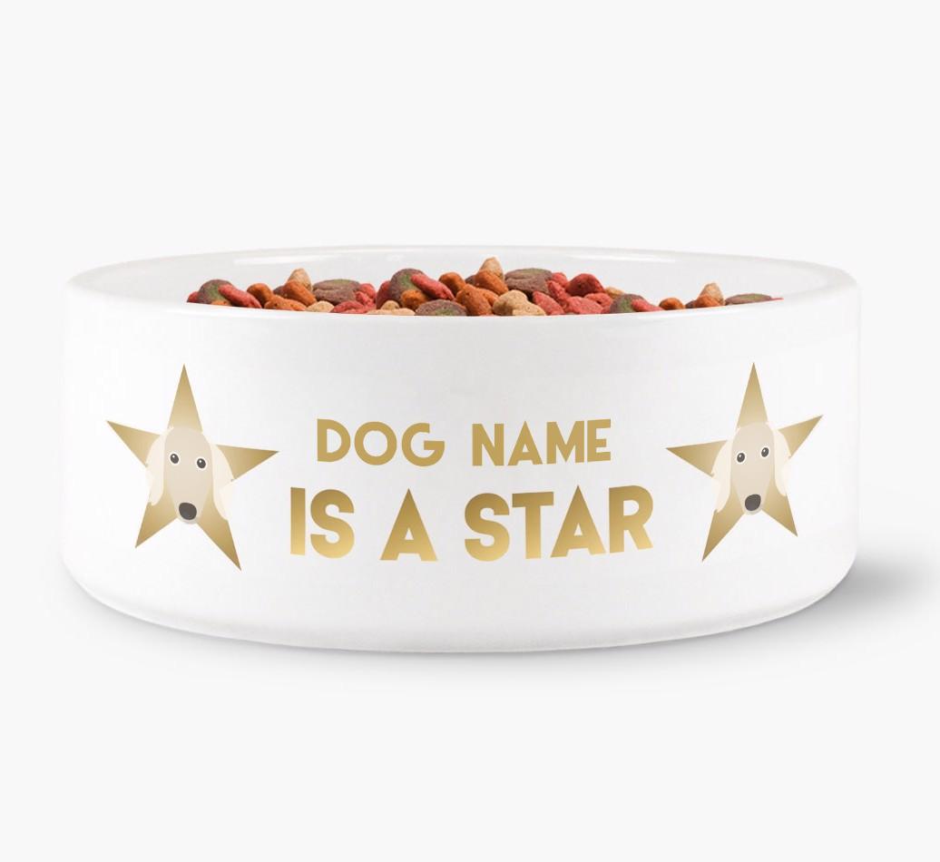 'Dog is a Star' - Personalized Dog Bowl for your {breedFullName}