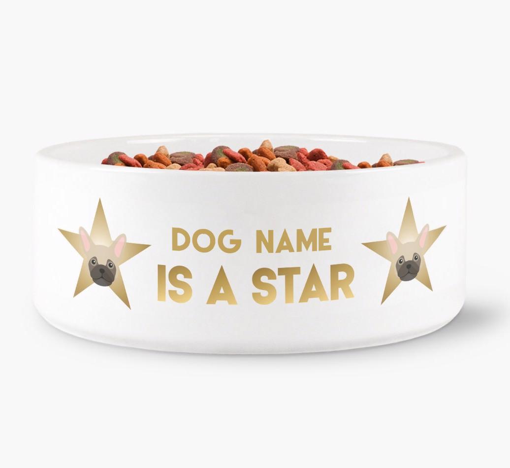 'Dog is a Star' - Personalized Dog Bowl for your {breedFullName}