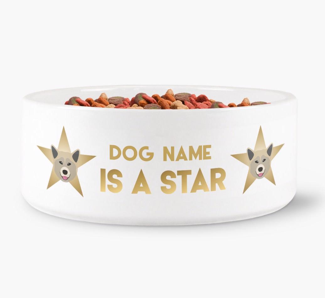'Dog is a Star' - Personalized Dog Bowl for your {breedFullName}