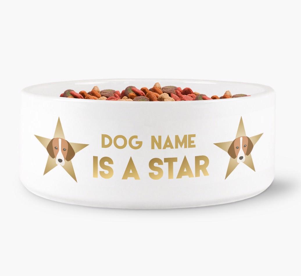 'Dog is a Star' - Personalized Dog Bowl for your {breedFullName}