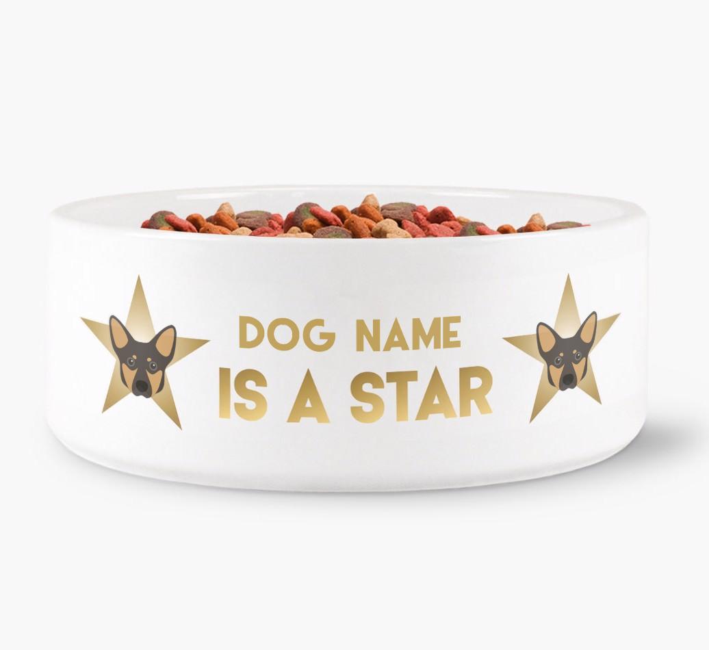'Dog is a Star' - Personalized Dog Bowl for your {breedFullName}