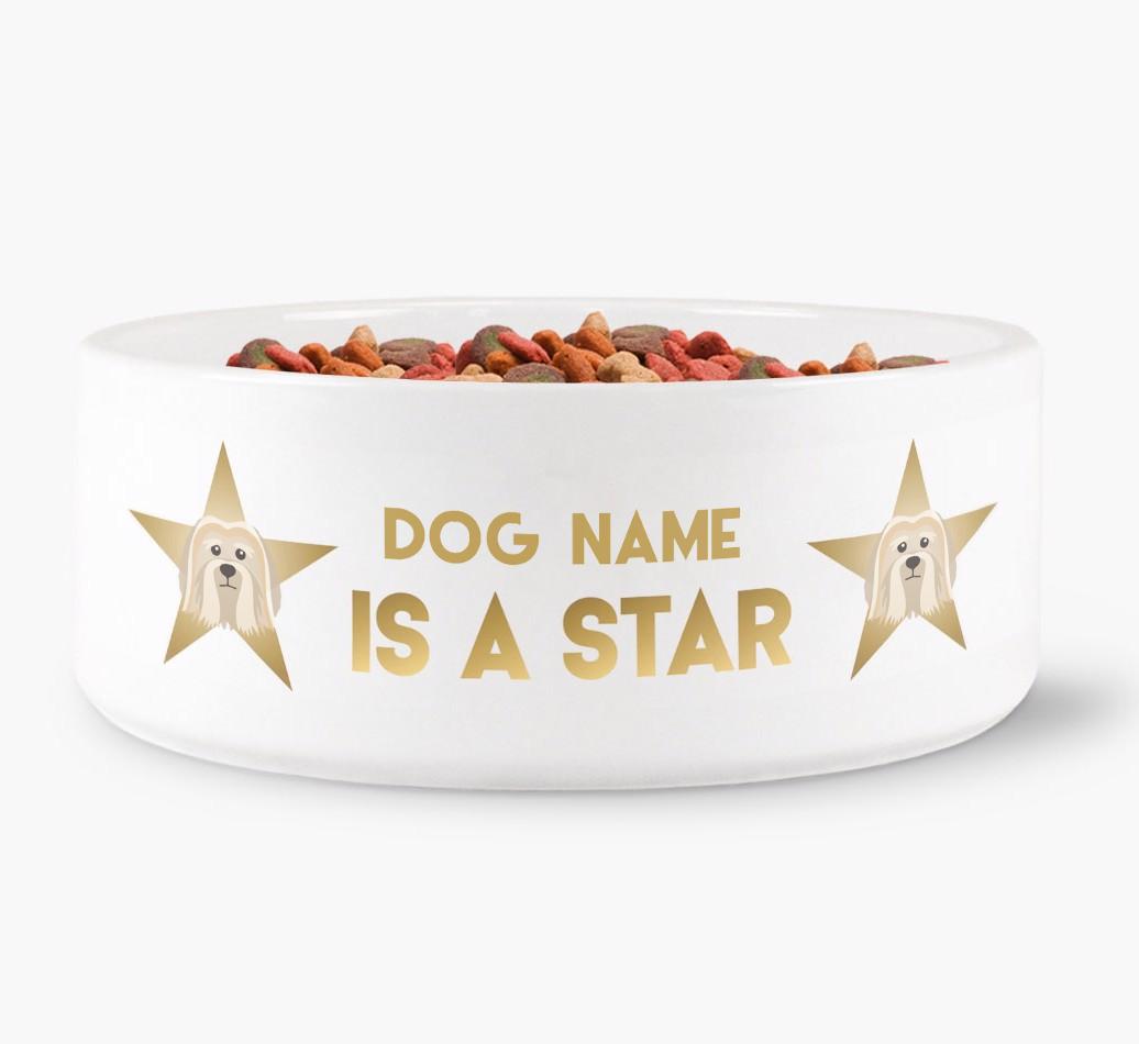 'Dog is a Star' - Personalized Dog Bowl for your {breedFullName}