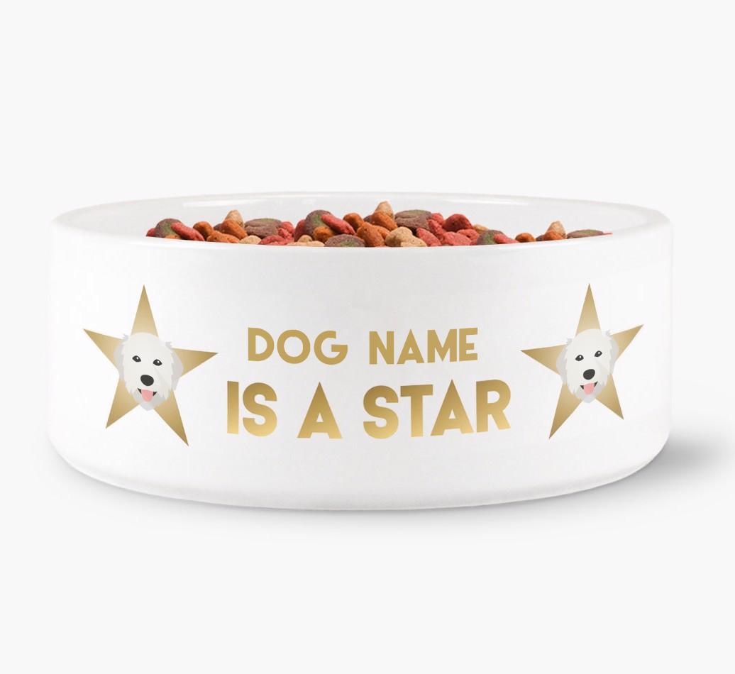 'Dog is a Star' - Personalized Dog Bowl for your {breedFullName}