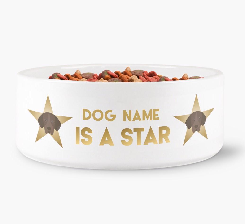 'Dog is a Star' - Personalized Dog Bowl for your {breedFullName}