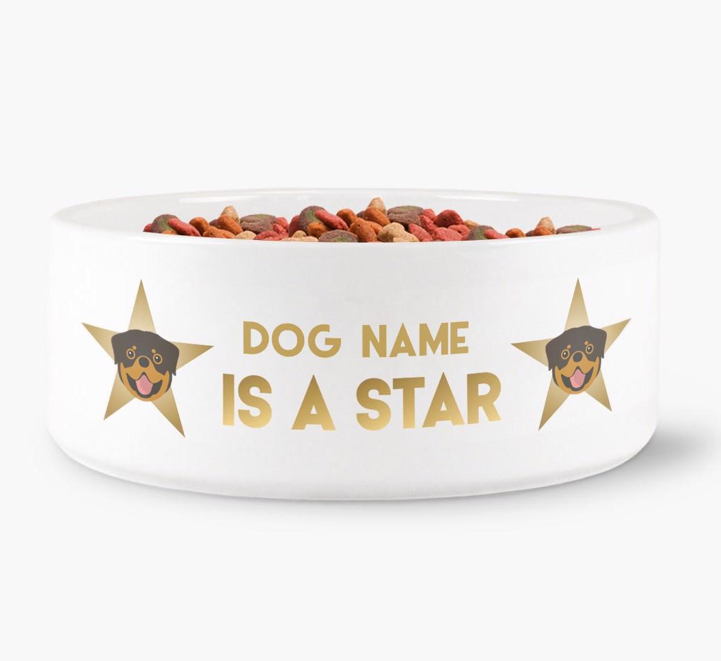 'Dog is a Star' - Personalized Dog Bowl for your {breedFullName}
