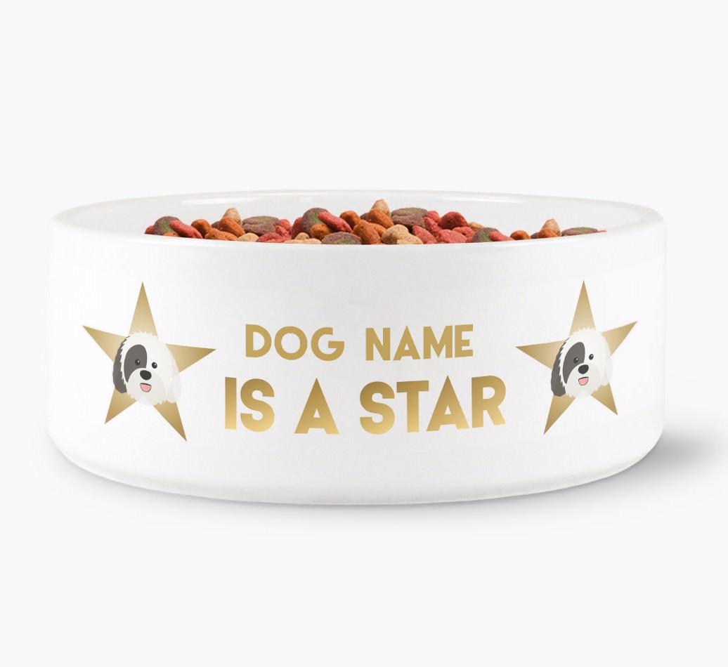 'Dog is a Star' - Personalized Dog Bowl for your {breedFullName}