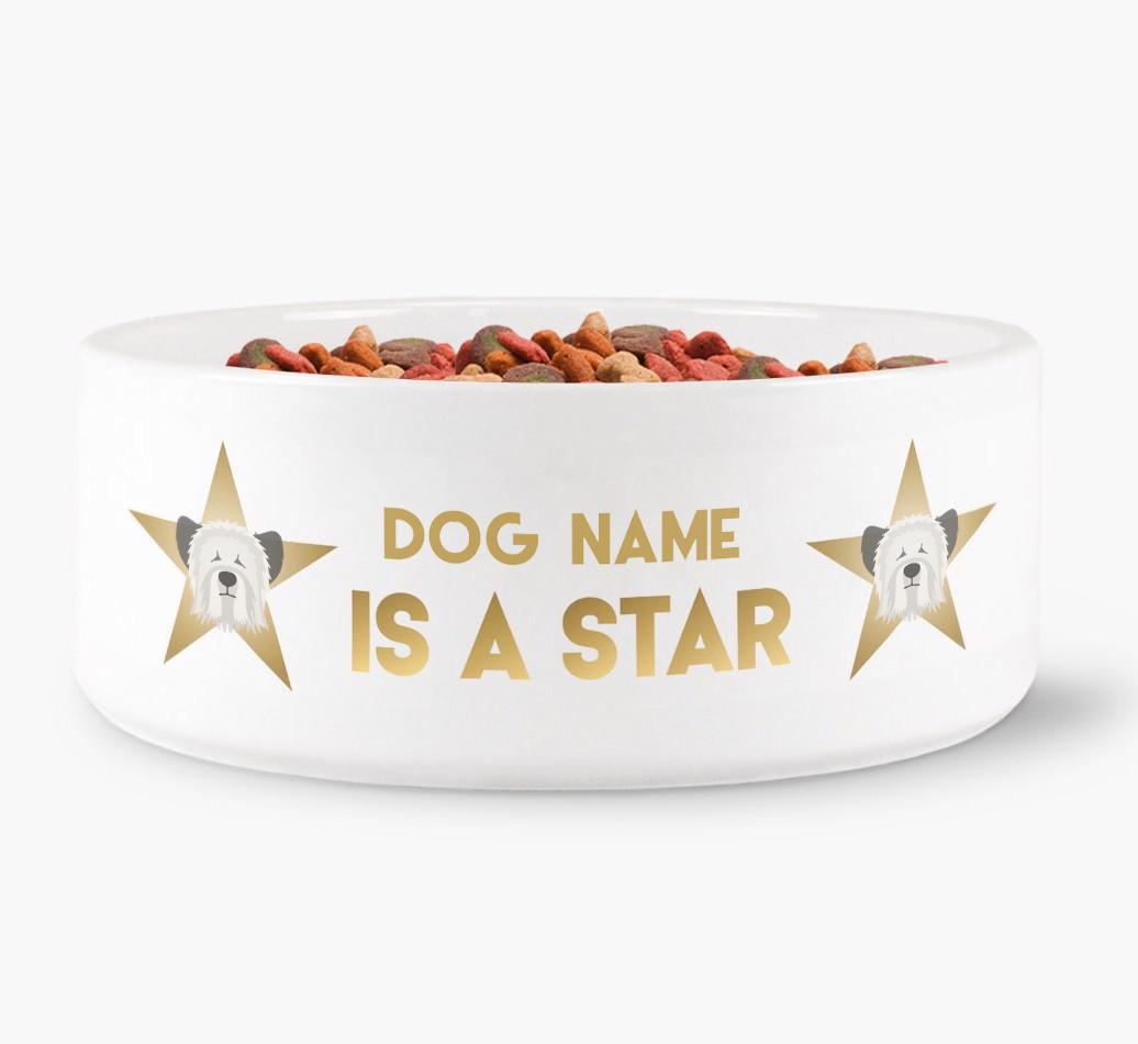 'Dog is a Star' - Personalized Dog Bowl for your {breedFullName}