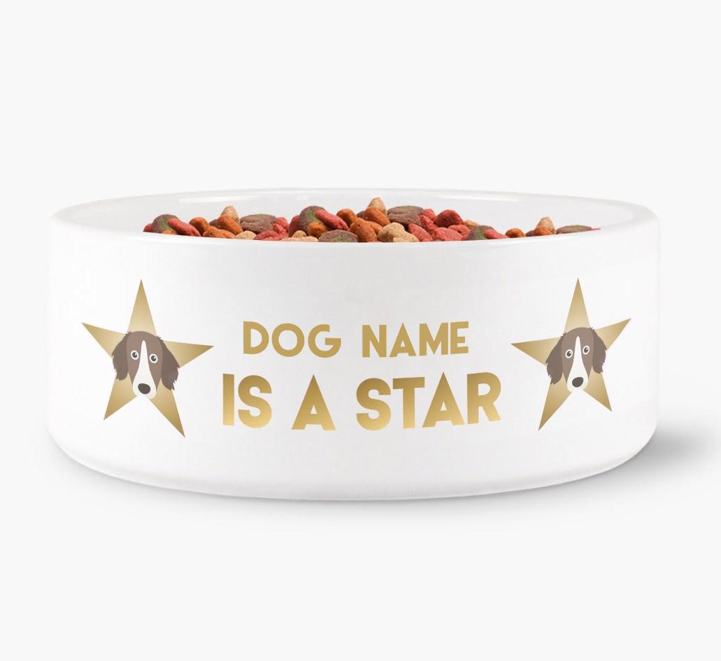 'Dog is a Star' - Personalized Dog Bowl for your {breedFullName}