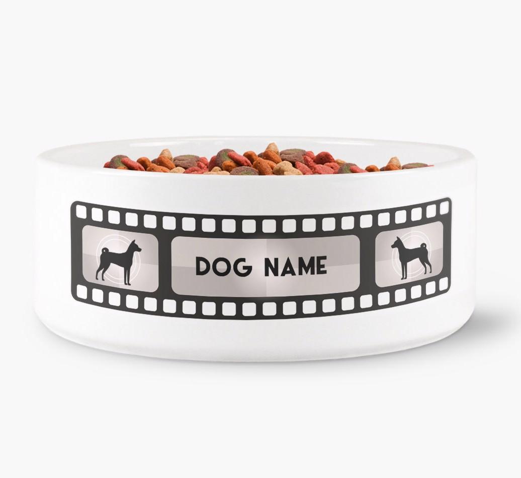 'Movie Reel' - Personalised Dog Bowl for your {breedFullName}