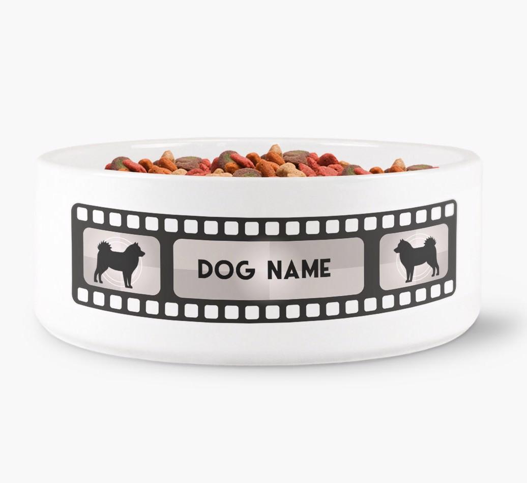 'Movie Reel' - Personalised Dog Bowl for your {breedFullName}