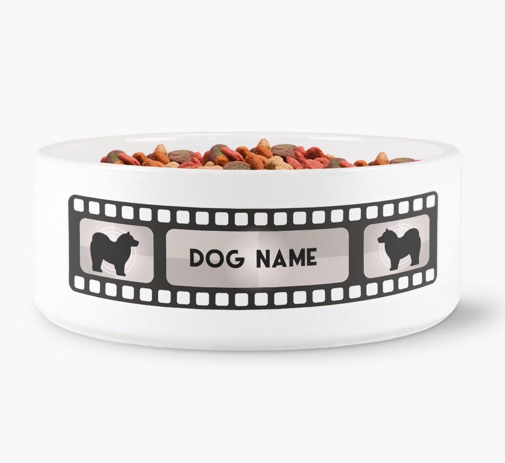 'Movie Reel' - Personalised Dog Bowl for your {breedFullName}