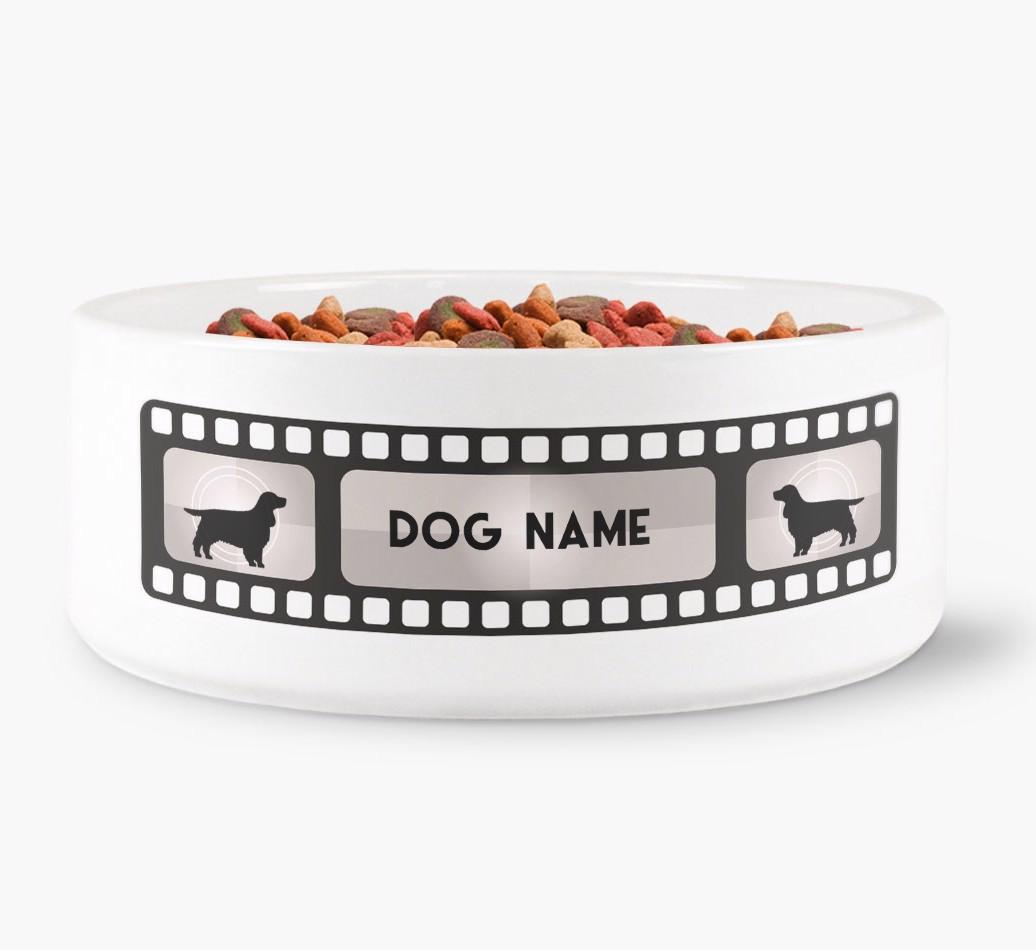 'Movie Reel' - Personalised Dog Bowl for your {breedFullName}