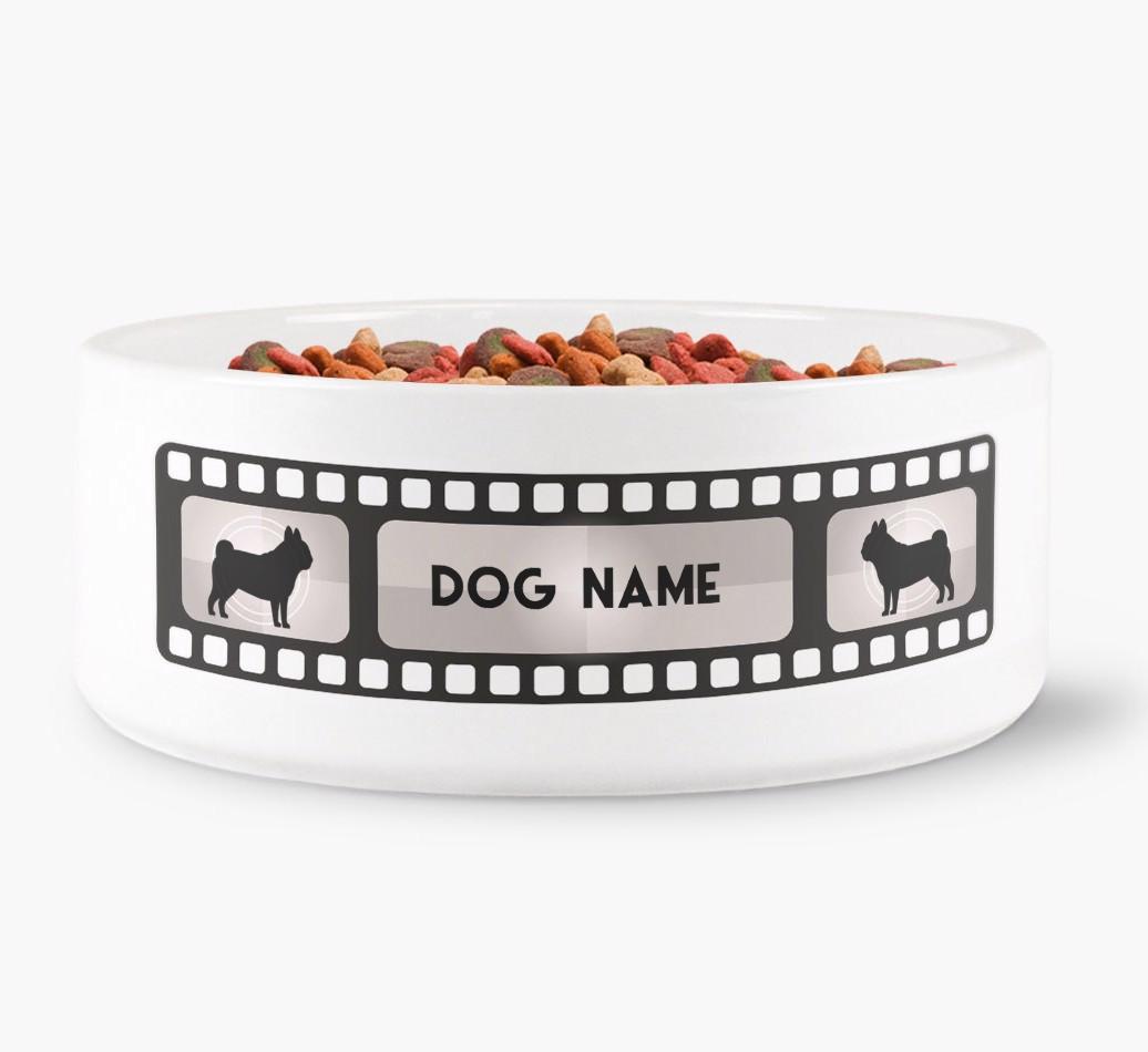 'Movie Reel' - Personalised Dog Bowl for your {breedFullName}