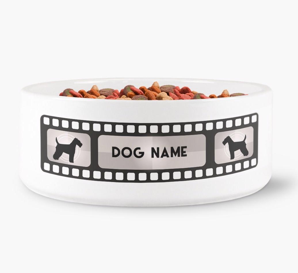 'Movie Reel' - Personalised Dog Bowl for your {breedFullName}
