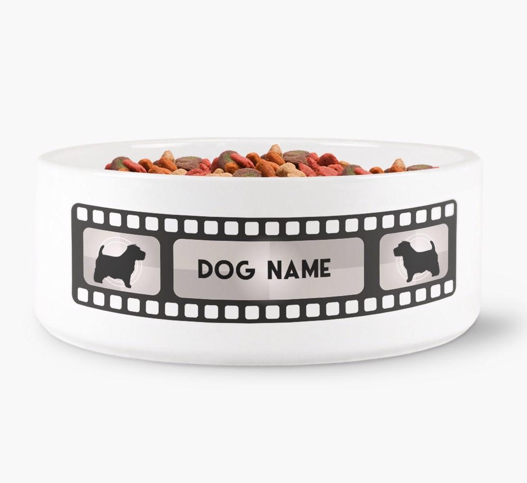 'Movie Reel' - Personalised Dog Bowl for your {breedFullName}