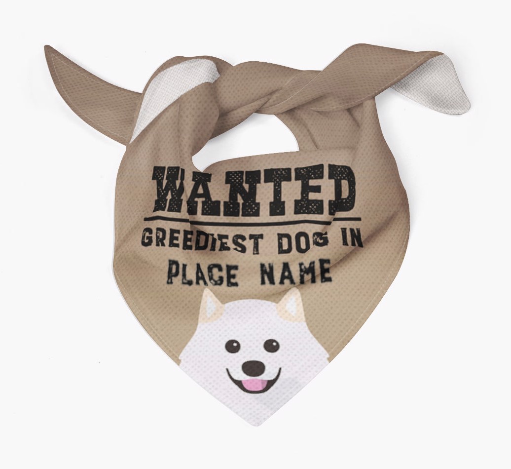 'Wanted' - Personalised {breedFullName} Bandana