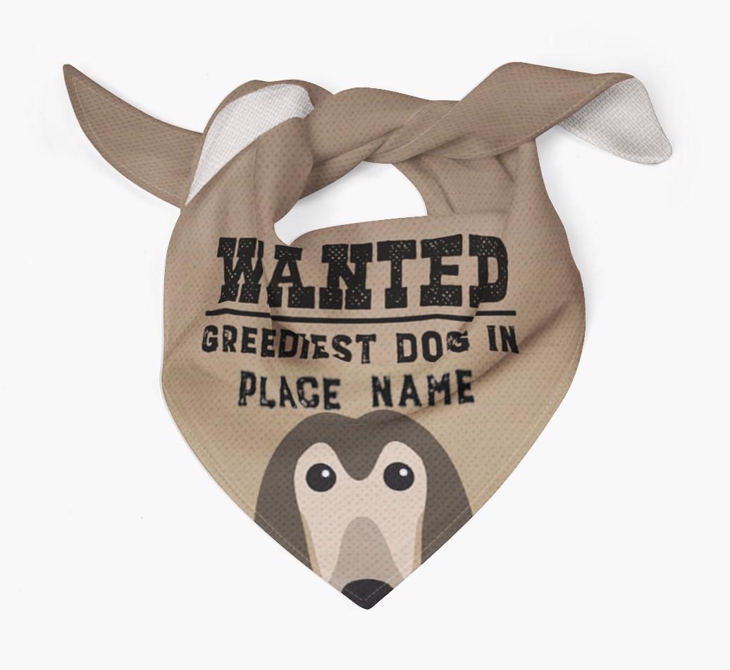 'Wanted' - Personalized {breedFullName} Bandana