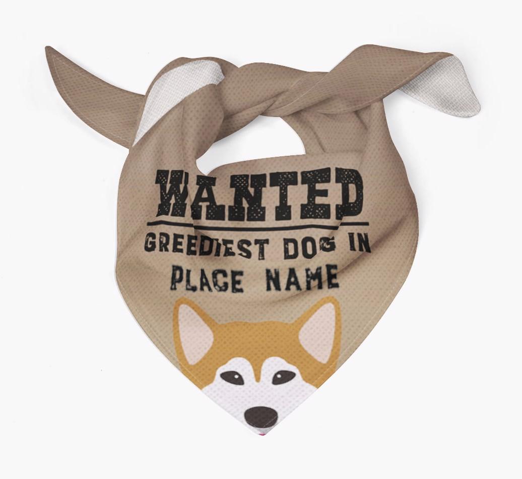 'Wanted' - Personalized {breedFullName} Bandana