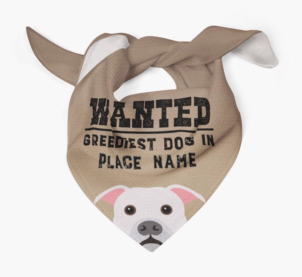'Wanted' - Personalized {breedFullName} Bandana