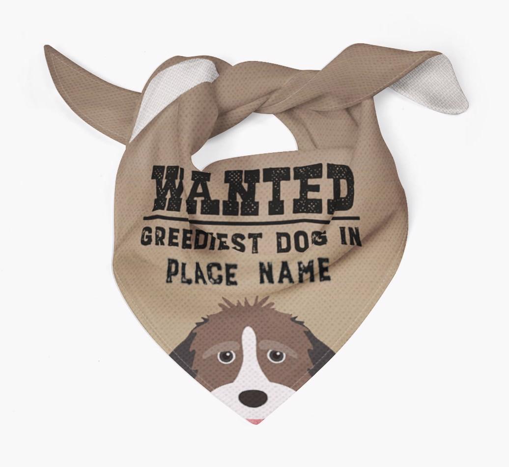 'Wanted' - Personalized {breedFullName} Bandana