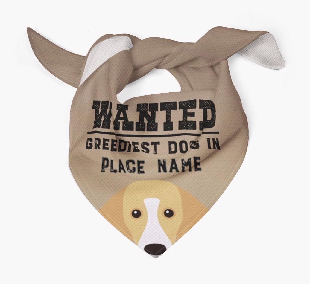 'Wanted' - Personalized {breedFullName} Bandana