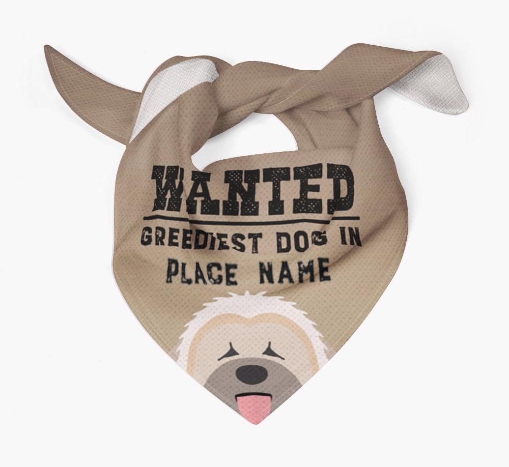 'Wanted' - Personalized {breedFullName} Bandana