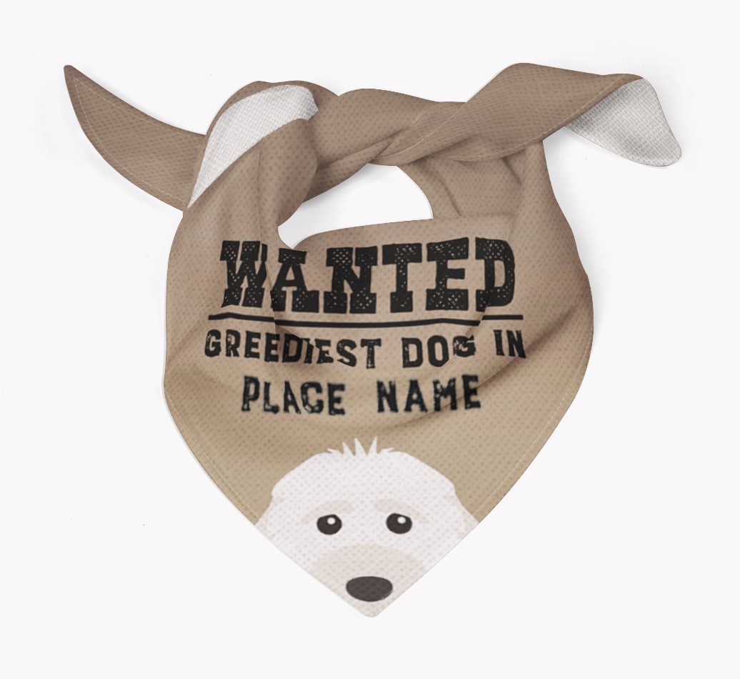 'Wanted' - Personalized {breedFullName} Bandana
