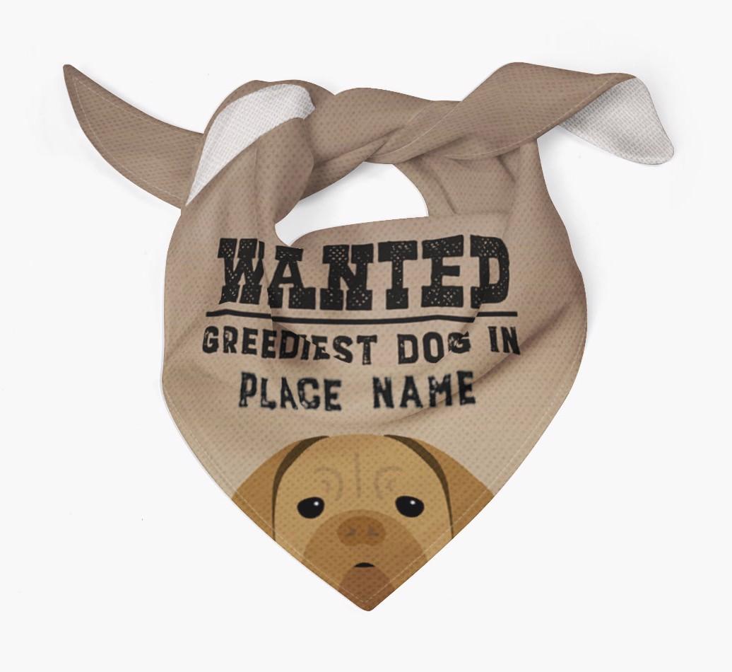 'Wanted' - Personalized {breedFullName} Bandana
