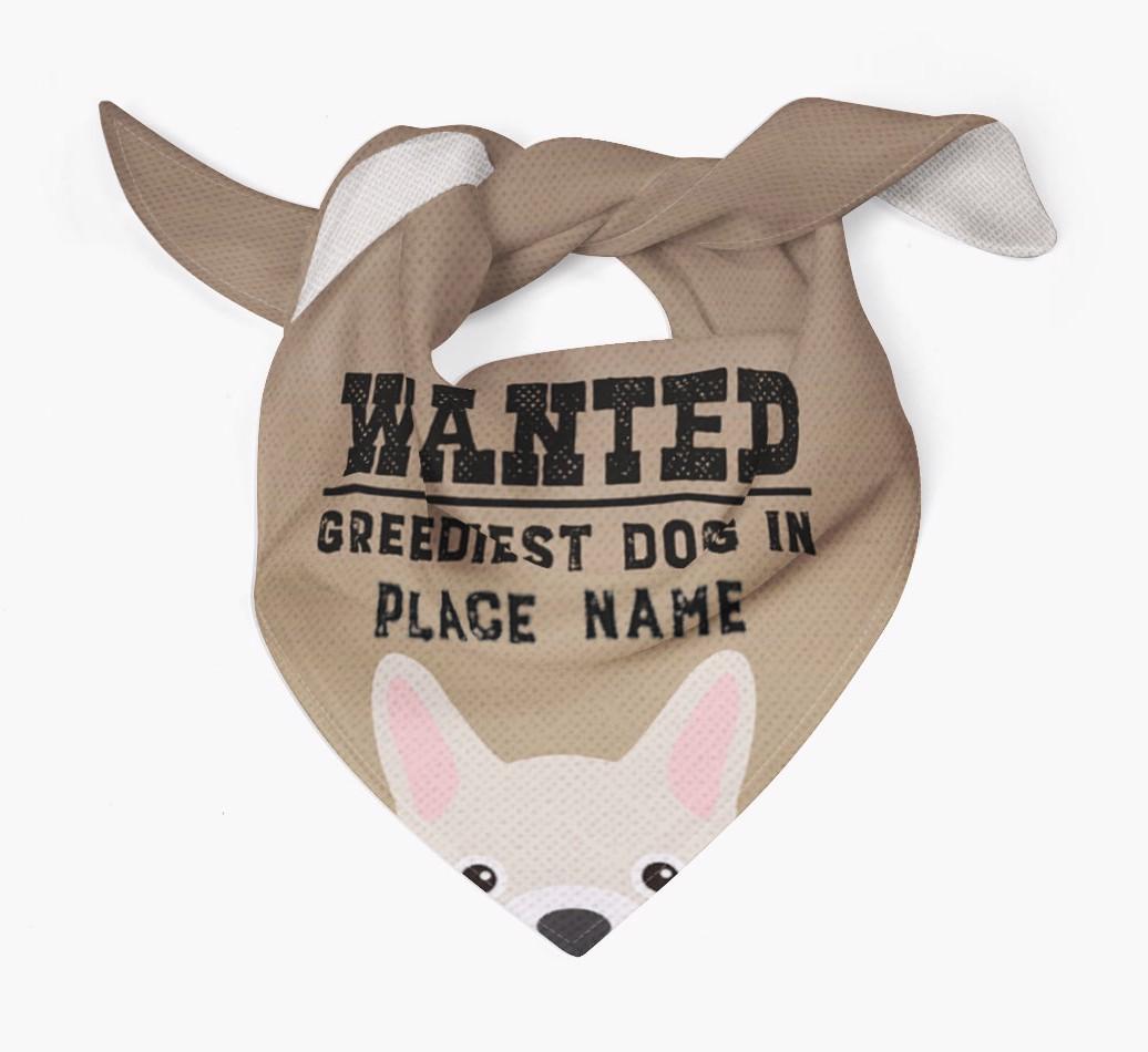 'Wanted' - Personalized {breedFullName} Bandana