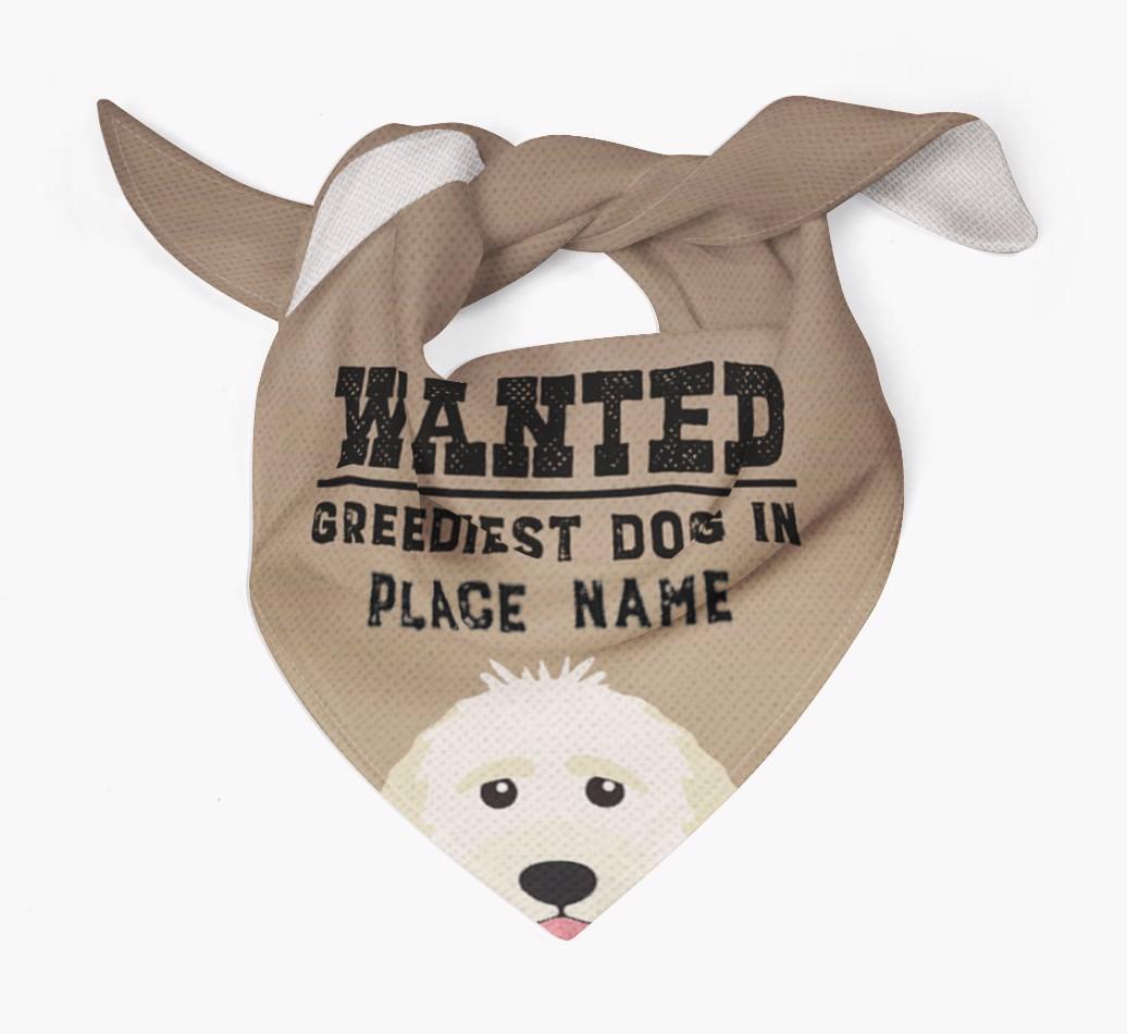 'Wanted' - Personalized {breedFullName} Bandana