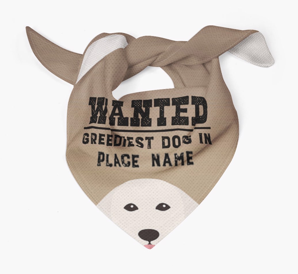 'Wanted' - Personalized {breedFullName} Bandana