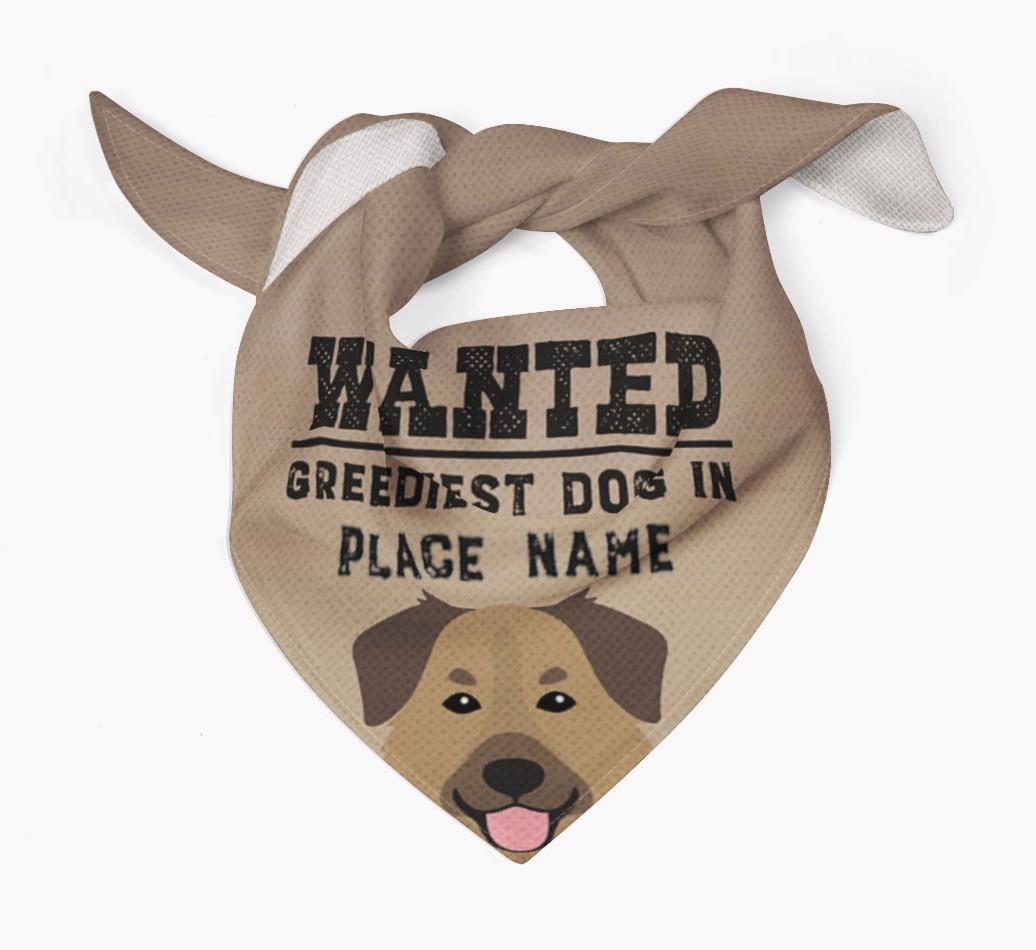 'Wanted' - Personalized {breedFullName} Bandana
